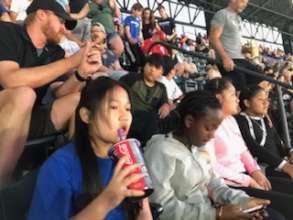 Enjoying the Colorado Rockies Baseball Game