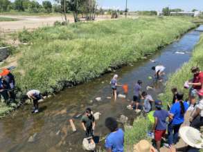Kids in the creek