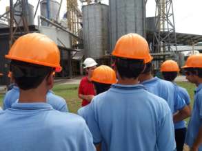 Company visit to rice farm El Pelon de la Bajura