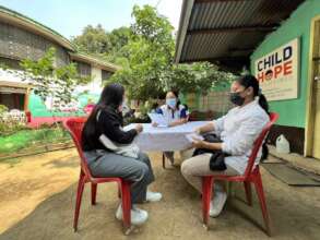 Mock-up interview facilitated by ASI volunteers