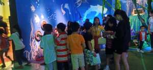 Street kids went at the Shark Conservation Museum.