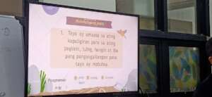 Values session on how to take care our environment