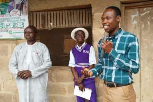 Exc. Director addressing the students
