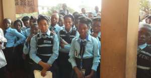 Students of First Class watching in admiration
