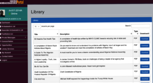 Sample of Academic Books/Articles