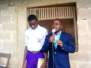 ISERH Program Director addressing the students