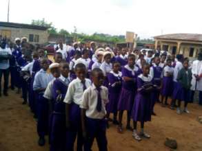 Students of St. John's watching in admiration
