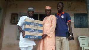 Principal Receiving School Supplies for the School