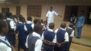 SPAMOCA Principal addressing his students