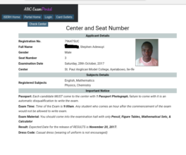 A sample of Aspiring the Best Competition Examslip