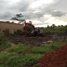 Nov 6: Beginning to level the build site