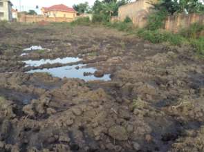 Nov. 16: Draining water from the leveled land
