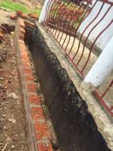 Veranda construction to prevent drainage issues