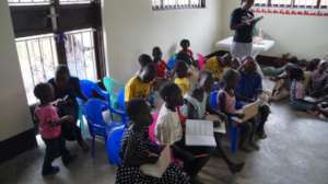 Literacy class- we still need more furniture!