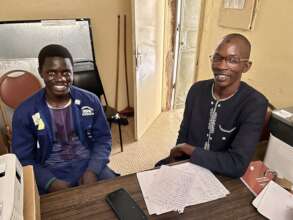 Mr Tall (right) - individual follow up session
