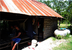 Sopheap and husband meeting with WHI social worker