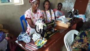 ONE OF THE WOMEN THAT RECEIVED RELIEF