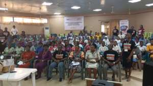 Participants and officials at the event