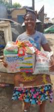 ONE OF THE WOMEN THAT RECEIVED RELIEF