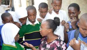 Students participating in discussion