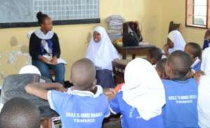 Students in a Bright Club session