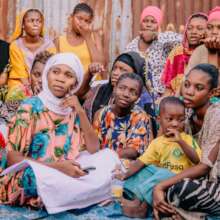 Young Mothers during group business plan learning