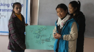 Manjari Presenting her project