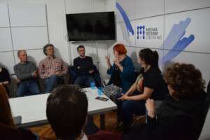 Socializing event with Rada Boric