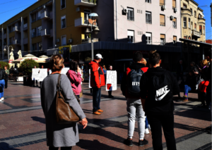 Street action dedicated to little Petra