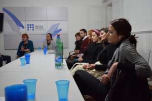 Socializing event with Rada Boric