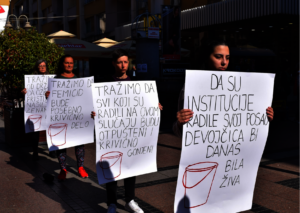Street Action dedicated to little Petra