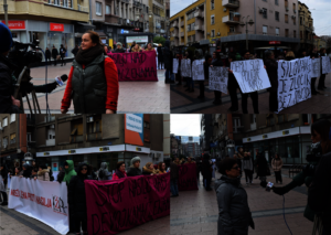 Network of Women Against Violence, street action