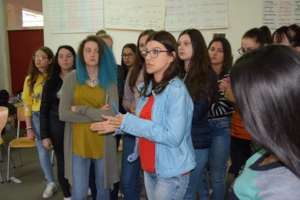 Workshop with girls in small place Babusnica