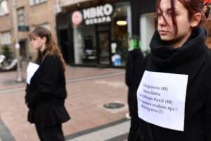 Femicide - the performance 'Women's Graveyard'