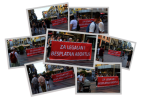 For legal and free abortion - Street action