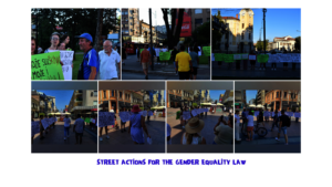 STREET ACTION FOR THE GENDER EQUALITY LAW