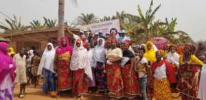 community women show support for the water project