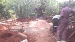 Site preparation and digging of basement floor