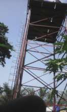 40FT high steel scaffolding with 10000L water tank