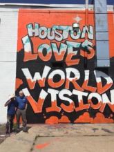 Local artist painted this mural on our warehouse