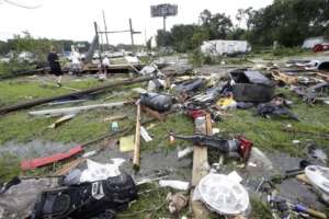 Damage from Hurricane Harvey