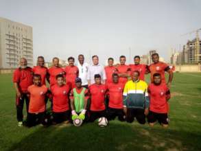 Community Center coaches vs Karachi United A' Team