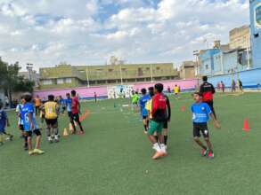 Football Training at KU Community Center, Lyari