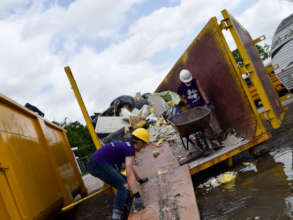 Debris from The Rhodes School