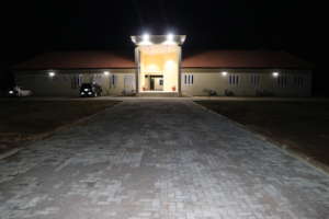 Night view of our newly constructed campus