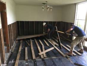 Debris removal down to the home's foundations!