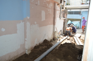 Work Inside and Out; including drainage and water!