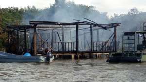 The aftermath of the fire