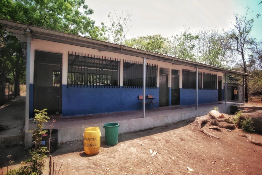 exterior of the refurbished classrooms