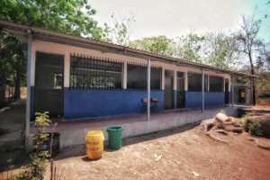 exterior of the refurbished classrooms